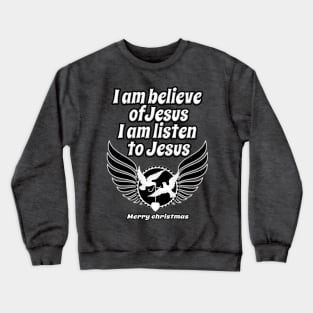 jesus-merry christmas Crewneck Sweatshirt